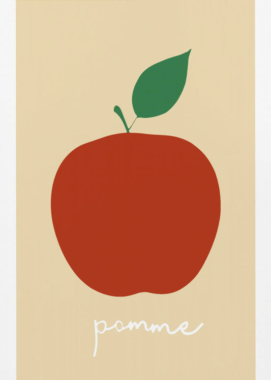 La Pomme (Bright Red) | Canvas