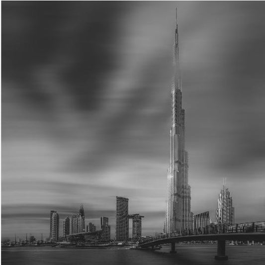Dubain keskustan kaupunkikuva, Dubai, Arabiemiirikunnat. Canvastaulut