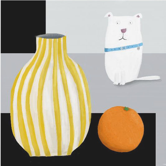 Dal 324a Dog Orange 30x37 | Poster