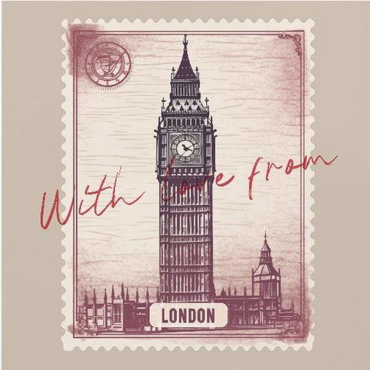 Med kärlek från London | Canvastavla