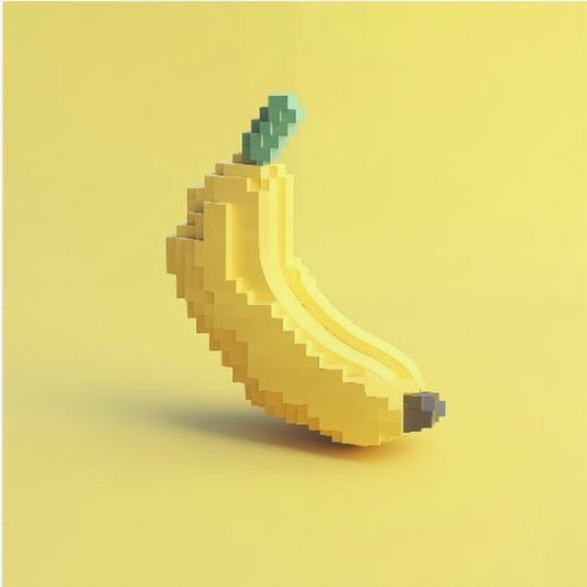 Pixel Fruit Stylized Banana | Poster