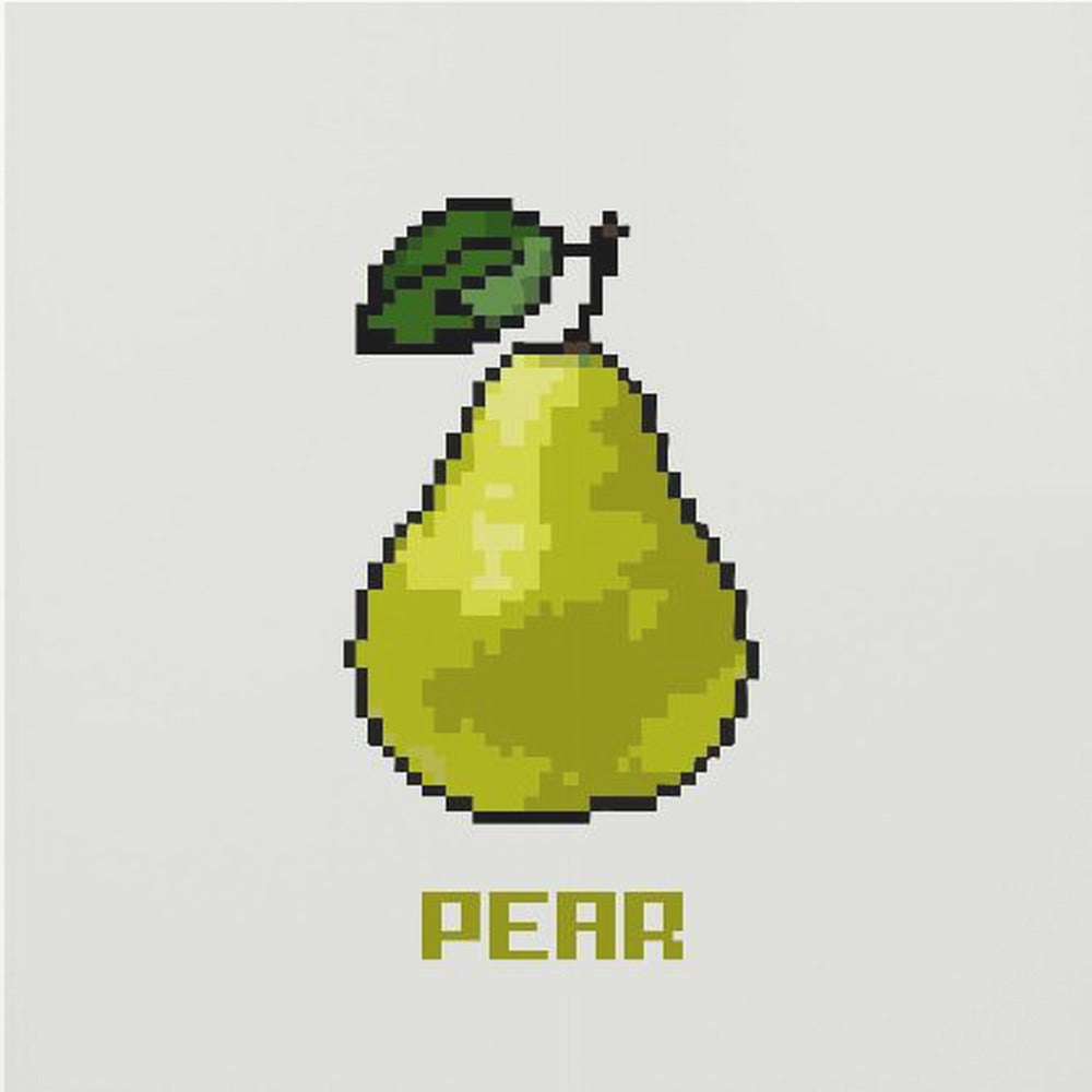 Pixel Fruit - Päron | Poster