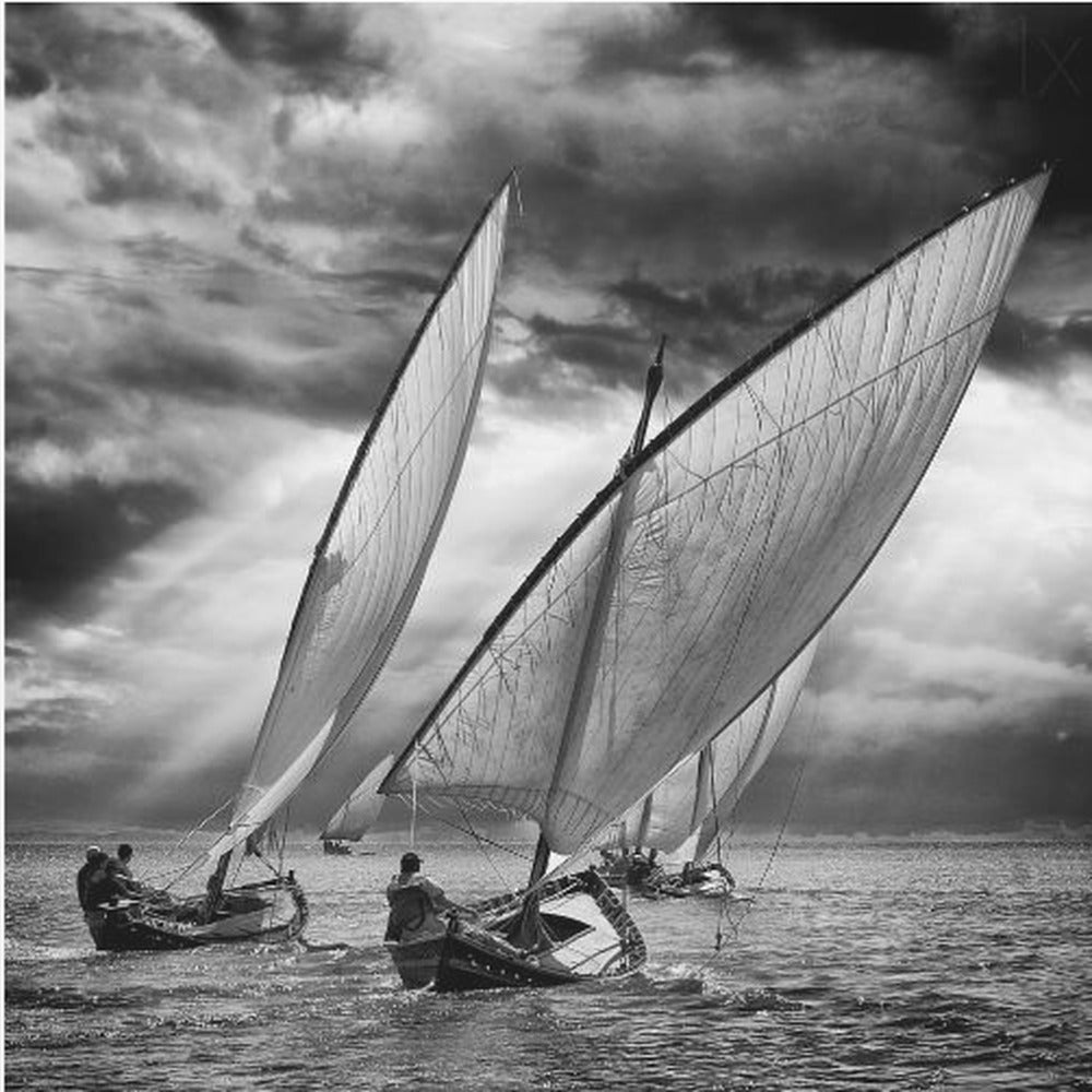 Barche a vela e luce | Stampe su Tela